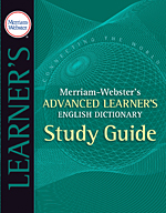Merriam-Webster's Advanced Learner's English Dictionary Study Guide, companion for teachers, lexicographical exercises and quizzes