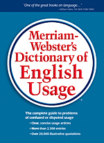 Merriam-Webster's Dictionary of English Usage, guide to english usage, improve english language skills